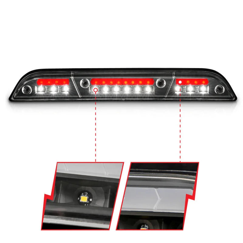 ANZO 15-20 Ford F-250 - F-550 LED Third Brake Light - Black Housing/Clear Lens - Additional View 5