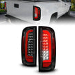 Load image into Gallery viewer, ANZO 15-21 GMC Canyon Full LED Taillights w/ Red Lightbar Black Housing/Clear Lens - Main Product View