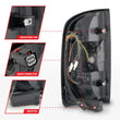 Load image into Gallery viewer, ANZO 15-21 GMC Canyon Full LED Taillights w/ Red Lightbar Black Housing/Clear Lens - Side View