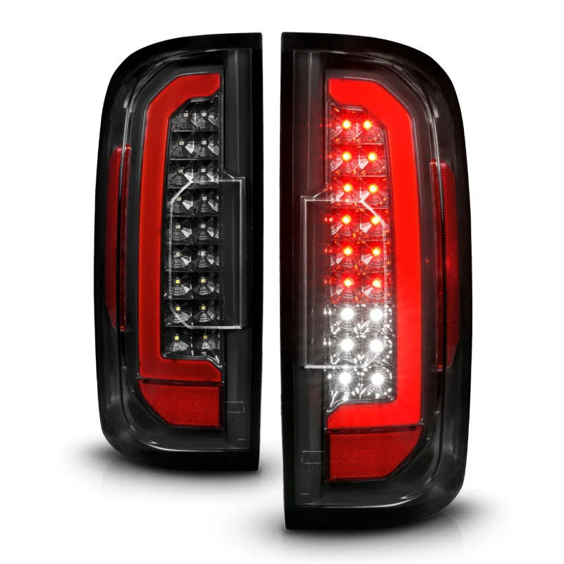ANZO 15-21 GMC Canyon Full LED Taillights w/ Red Lightbar Black Housing/Clear Lens - Additional View 6
