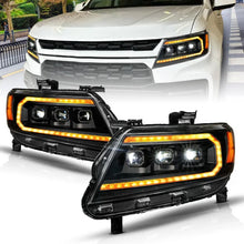 Load image into Gallery viewer, ANZO 15-22 Chevy Colorado Full LED Headlights w/ Initiation (Amber DRL) - Black - Additional View 7