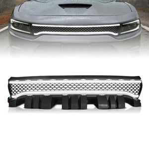 ANZO 15-23 Dodge Charger Black LED Grille w/ Initiation & Running Light/DRL Bar - Main Product View