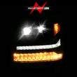 Load image into Gallery viewer, ANZO 16-18 Chevy Silverado 1500 (Factory HID Models ONLY) Full LED Proj Headlights Black - Pair - Additional View 5