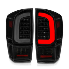 Load image into Gallery viewer, ANZO 16-21 Toyota Tacoma LED Tail Lights - w/ Light Bar Sequential Black Housing &amp; Smoke Lens - Additional View 7