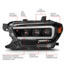 Load image into Gallery viewer, ANZO 16-22 Toyota Tacoma SR/SR5 ONLY Full LED Proj Headlights w/Light Bar Seq. Blk w/Initiation Lgt - Additional View 5