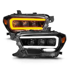 Load image into Gallery viewer, ANZO 16-22 Toyota Tacoma SR/SR5 ONLY Full LED Proj Headlights w/Light Bar Seq. Blk w/Initiation Lgt - Additional View 6