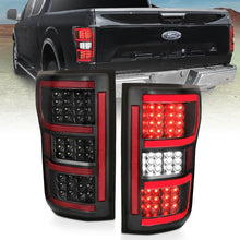 Load image into Gallery viewer, ANZO 18-19 Ford F-150 LED Taillights Black - Main Product View