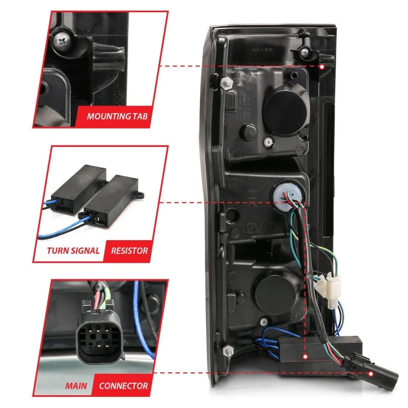 ANZO 18-19 Ford F-150 LED Taillights Black - Additional View 12