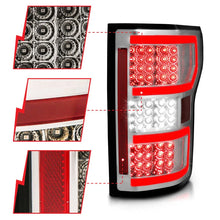 Load image into Gallery viewer, ANZO 18-19 Ford F-150 LED Taillights Chrome - Side View