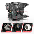 Load image into Gallery viewer, ANZO 18-19 Ford F-150 Projector Headlights w/Plank Style Switchback Chrome w/Amber - Additional View 5