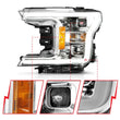 Load image into Gallery viewer, ANZO 18-19 Ford F-150 Projector Headlights w/Plank Style Switchback Chrome w/Amber - Additional View 10