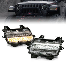 Load image into Gallery viewer, ANZO 18-19 Jeep Wrangler JL Halogen Chrome Clear w/ Sequential Signal - Additional View 5