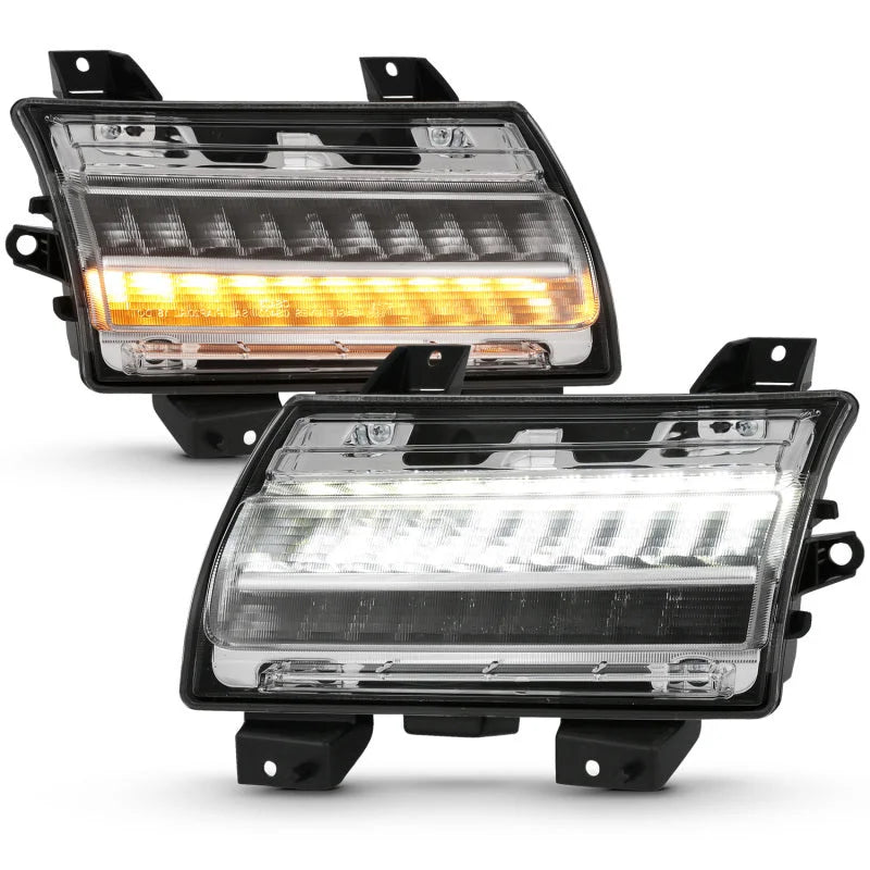 ANZO 18-19 Jeep Wrangler JL Halogen Chrome Clear w/ Sequential Signal - Additional View 12