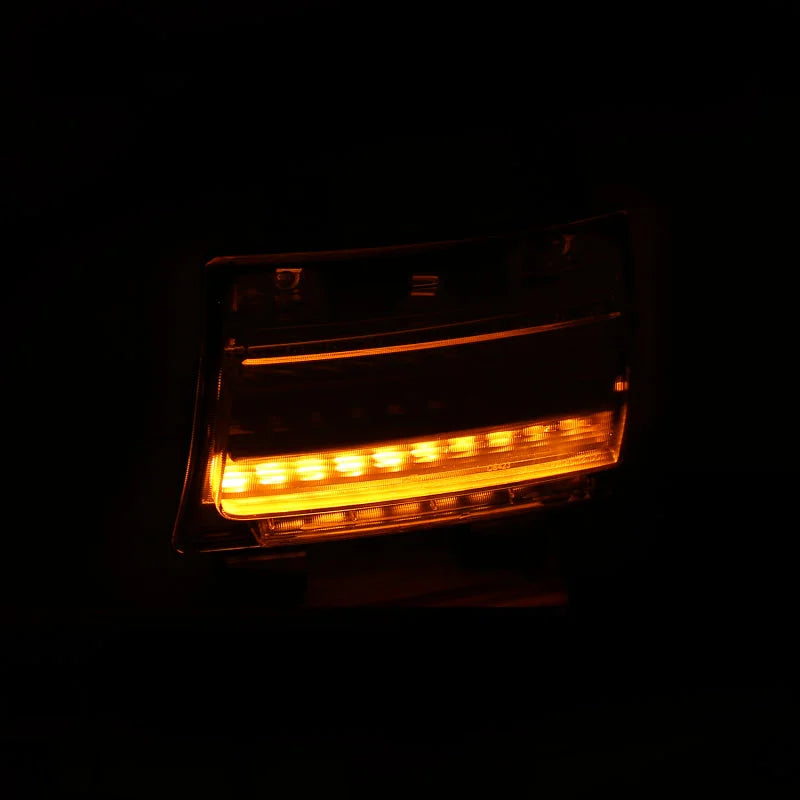 ANZO 18-19 Jeep Wrangler JL LED Chrome Clear w/ Sequential Signal - Additional View 5
