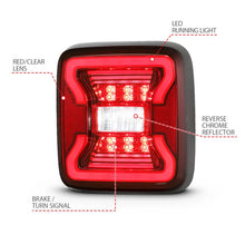 Load image into Gallery viewer, ANZO 18-19 Jeep Wrangler JL LED Taillights Black - Additional View 5