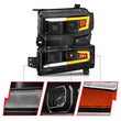 Load image into Gallery viewer, ANZO 19-22 Chevrolet Silverado 1500 LED Proj HL w/Lgt Bar SwBk Seq. Blk w/In. Light - Driver Side ON - Additional View 9