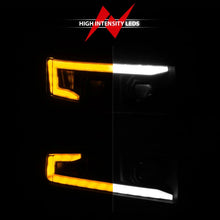 Load image into Gallery viewer, ANZO 19-22 Chevrolet Silverado 1500 LED Proj HL w/Lgt Bar SwBk Seq. Blk w/In. Light - Passenger Side - Additional View 9
