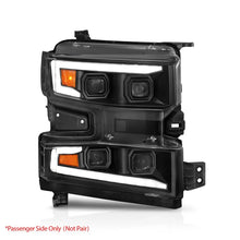 Load image into Gallery viewer, ANZO 19-22 Chevrolet Silverado 1500 LED Proj HL w/Lgt Bar SwBk Seq. Blk w/In. Light - Passenger Side - Additional View 10