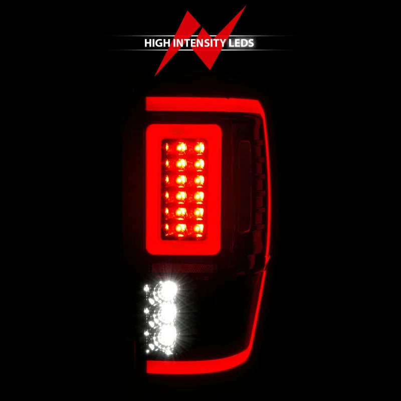 ANZO 19-22 Ford Ranger Full LED Taillights w/ Lightbar Sequential Signal Black Housing/Clear Lens - Additional View 5