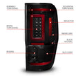 Load image into Gallery viewer, ANZO 19-22 Ford Ranger Full LED Taillights w/ Lightbar Sequential Signal Black Housing/Smoke Lens - Additional View 7