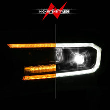 Load image into Gallery viewer, ANZO 19-23 Ford Ranger (Factory Halogen Model) Full LED Proj Headlights Init/DRL/SeqSig Black - Pair - Side View