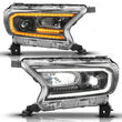 Load image into Gallery viewer, ANZO 19-23 Ford Ranger (Factory Halogen Model) Full LED Proj Headlights Init/DRL/SeqSig Black - Pair - Additional View 6