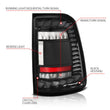 Load image into Gallery viewer, ANZO 19-24 RAM 1500 (Factory LED Models ONLY) Full LED Tail Lights SeqSig Black - Pair - Main Product View