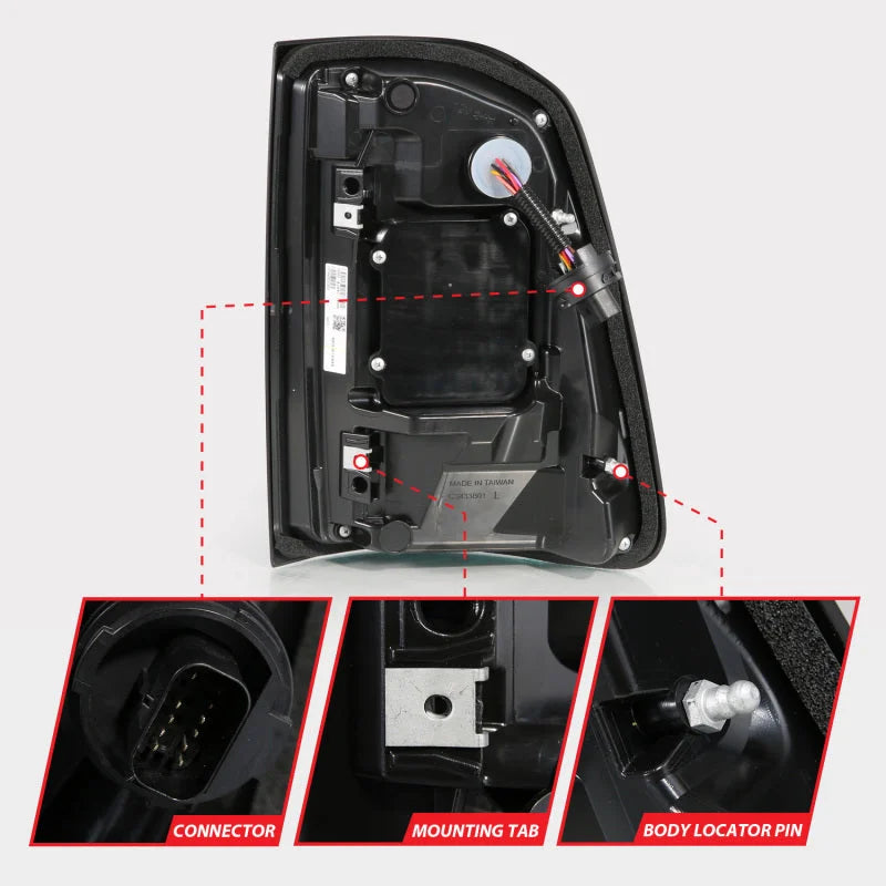 ANZO 19-24 RAM 1500 (Factory LED Models ONLY) Full LED Tail Lights SeqSig Black - Pair - Additional View 5