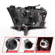 Load image into Gallery viewer, ANZO 19-24 RAM 1500 (New Body/OE Halogen) Full LED Proj Headlights DRL/SeqSig Black - Pass. Side - Side View