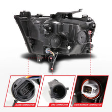 Load image into Gallery viewer, ANZO 19-24 RAM 1500 (New Body/OE Halogen) Full LED Proj Headlights DRL/SeqSig Black - Pass. Side - Side View
