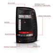 Load image into Gallery viewer, ANZO 19-24 RAM 2500/3500 Full LED Tail Lights SeqSig Black - Pair - Back View