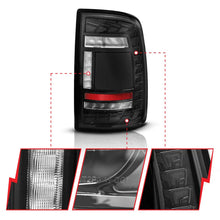 Load image into Gallery viewer, ANZO 19-24 RAM 2500/3500 Full LED Tail Lights SeqSig Black - Pair - Additional View 5