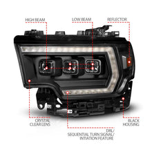 Load image into Gallery viewer, ANZO 19-24 RAM 2500/3500 Z-Series Full LED Proj Headlights DRL/Init/SeqSig - Pass. Side ONLY - Additional View 5