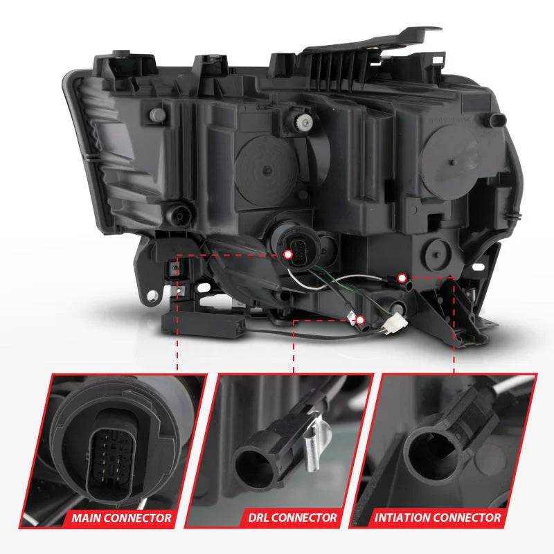 ANZO 19-24 RAM 2500/3500 Z-Series Full LED Proj Headlights DRL/Init/SeqSig - Pass. Side ONLY - Additional View 11