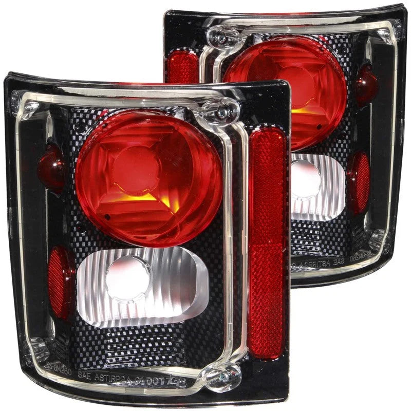 ANZO 1973-1987 Chevrolet C 10 Taillights Carbon - Main Product View