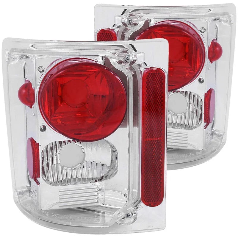 ANZO 1973-1987 Chevrolet C 10 Taillights Chrome - Main Product View