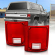 Load image into Gallery viewer, ANZO 1978-1991 Chevy Blazer Taillight Red/Clear Lens w/o Chrome Trim Fleetside (OE Replacement) - Back View