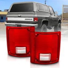 Load image into Gallery viewer, ANZO 1978-1991 Chevy Blazer Taillight Red/Clear Lens w/o Chrome Trim Fleetside (OE Replacement) - Back View