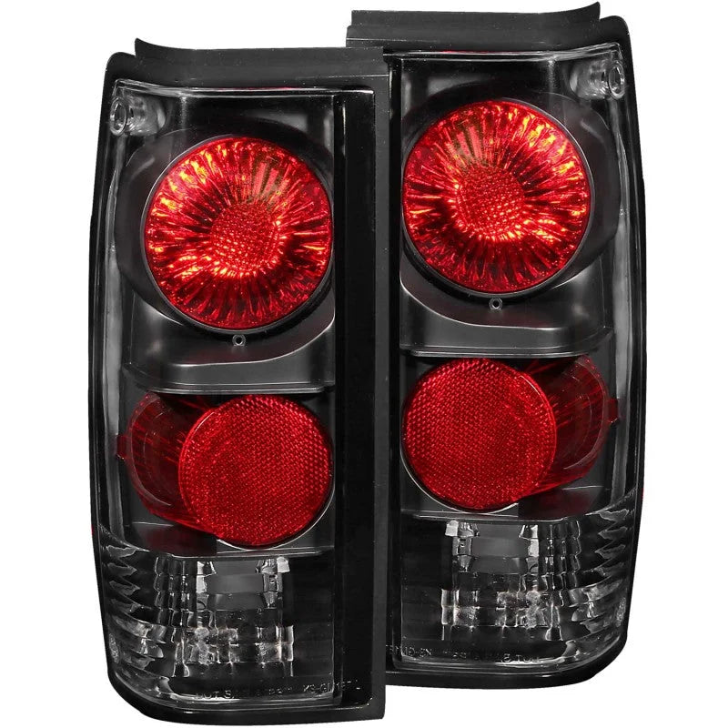 ANZO 1982-1994 Chevrolet S-10 Taillights Black - Main Product View