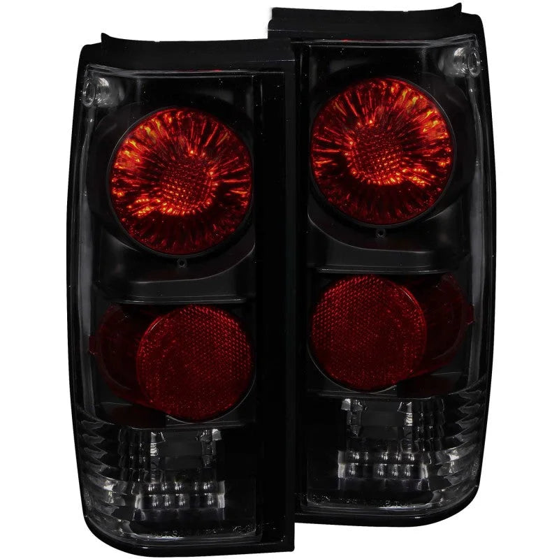 ANZO 1982-1994 Chevrolet S-10 Taillights Dark Smoke - Main Product View