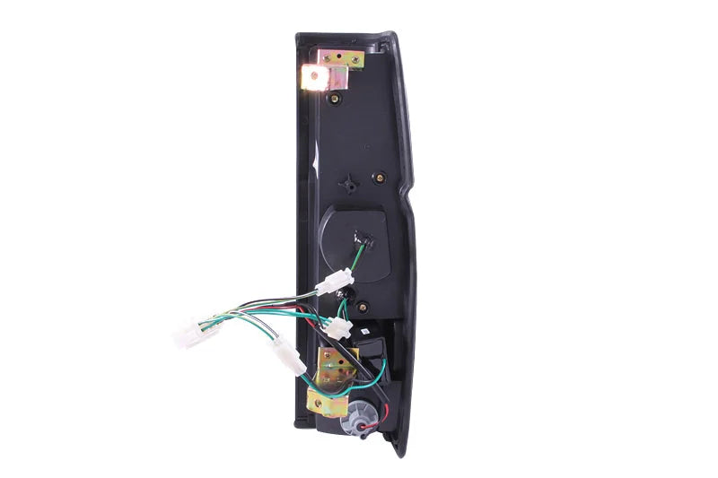 ANZO 1986-1997 Nissan Hardbody LED Taillights Red/Clear - Detail View