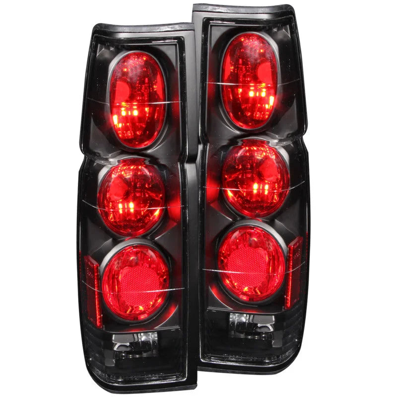 ANZO 1986-1997 Nissan Hardbody Taillights Black - Main Product View