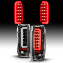 Load image into Gallery viewer, ANZO 1987-1996 Ford F-150 LED Taillights Black Housing Clear Lens (Pair) - Back View