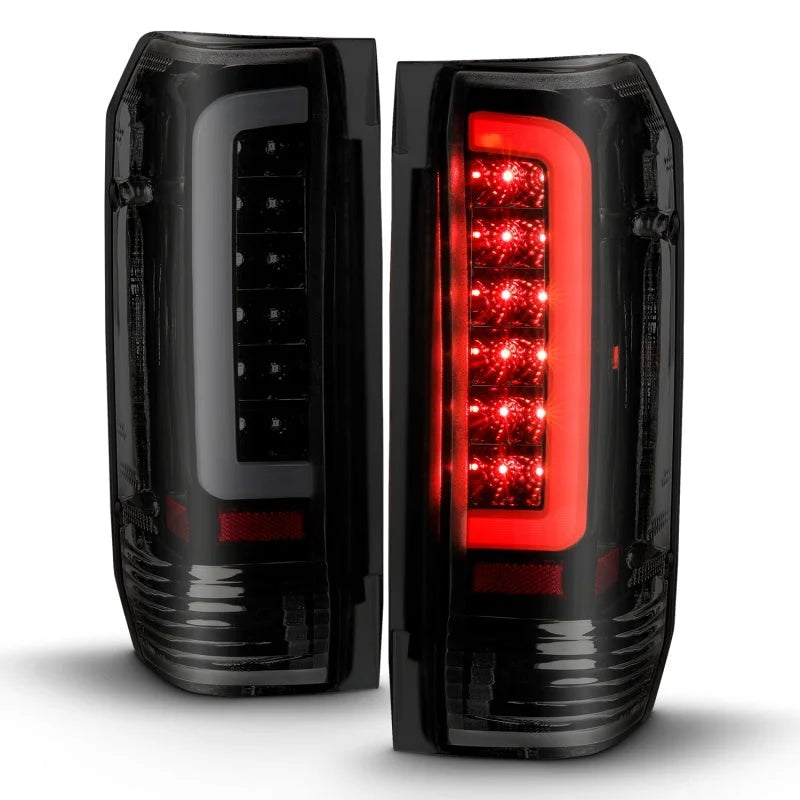 ANZO 1987-1996 Ford F-150 LED Taillights Black Housing Smoke Lens (Pair) - Additional View 5