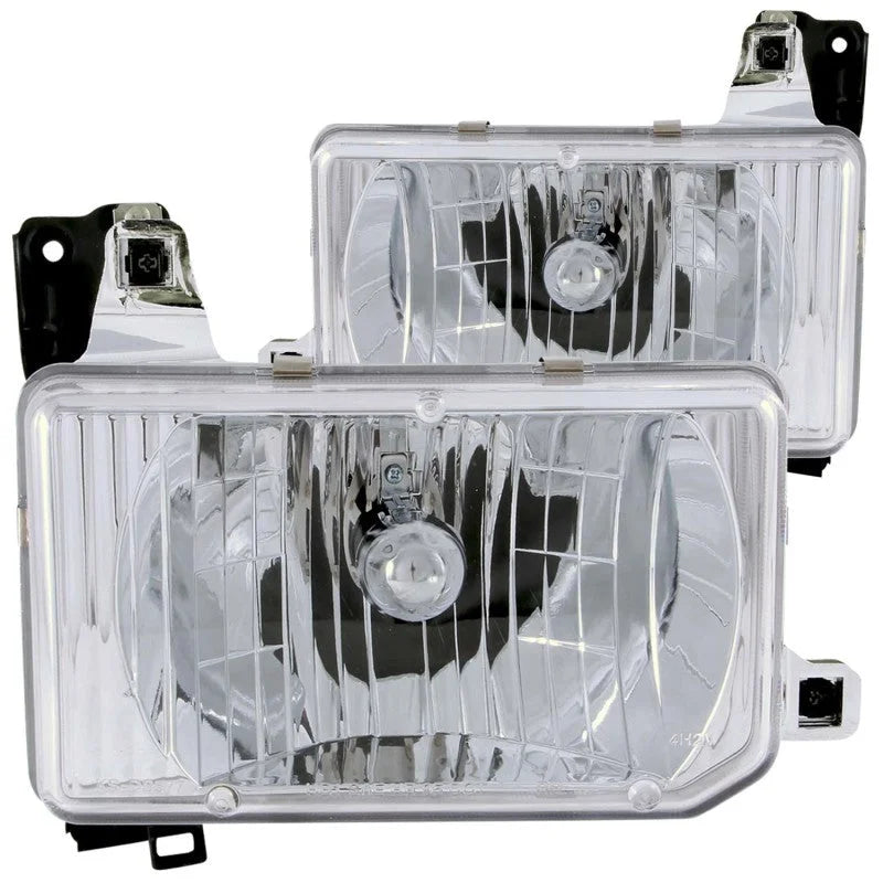 ANZO 1988-1989 Nissan Hardbody Crystal Headlights Chrome - Main Product View