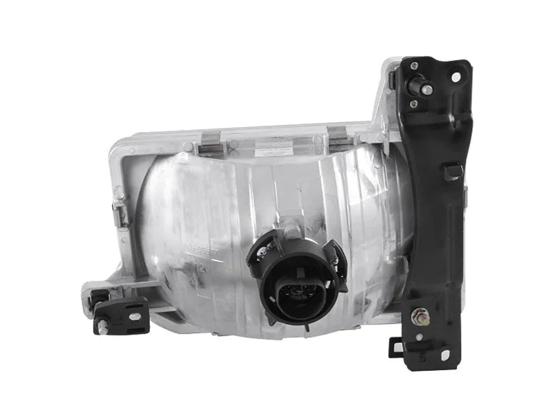 ANZO 1988-1989 Nissan Hardbody Crystal Headlights Chrome - Side View