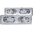 Load image into Gallery viewer, ANZO 1988-1998 Chevrolet C1500 Crystal Headlights Chrome w/ Low - Brow - Main Product View
