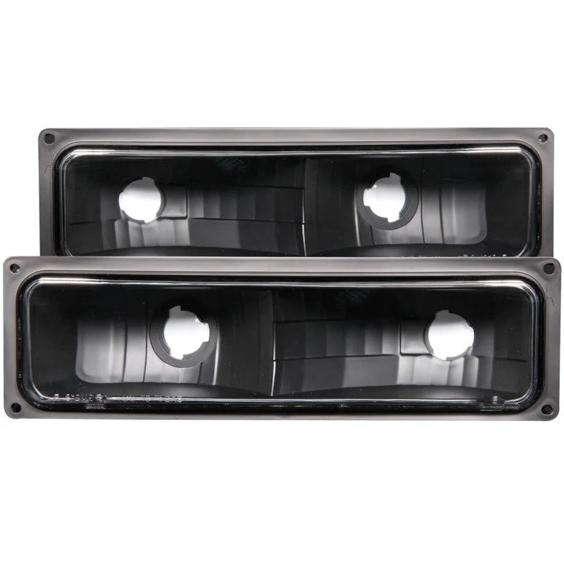 ANZO 1988-1998 Chevrolet C1500 Euro Parking Lights Black - Main Product View