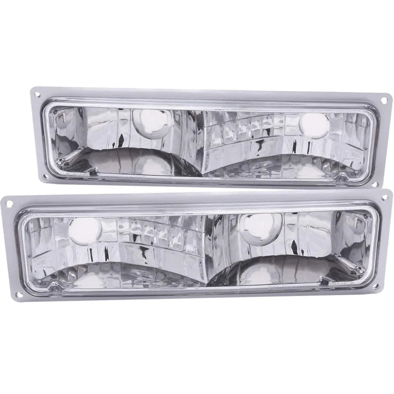 ANZO 1988-1998 Chevrolet C1500 Euro Parking Lights Chrome - Main Product View