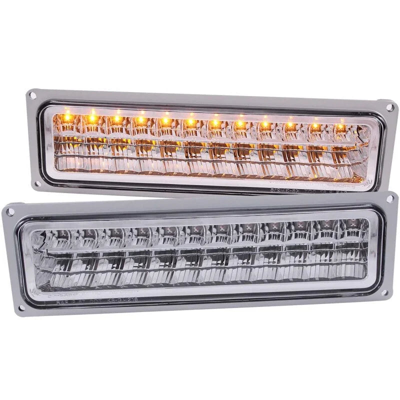 ANZO 1988-1998 Chevrolet C1500 LED Parking Lights Chrome - Main Product View
